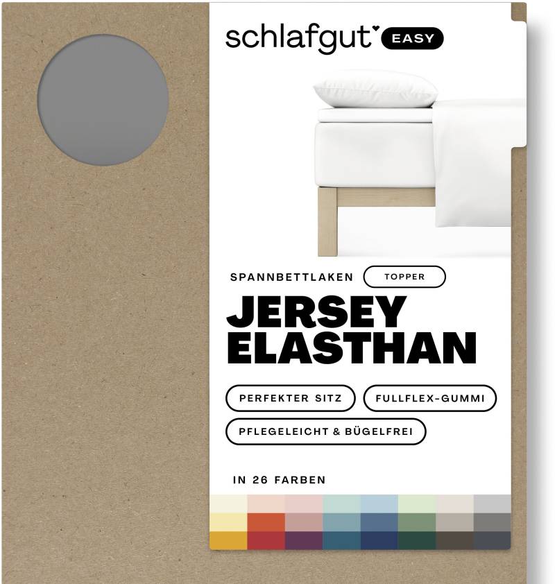 Schlafgut Spannbettlaken »EASY Jersey Elasthan Topper«, MADE IN GREEN by OEKO-TEX® von Schlafgut