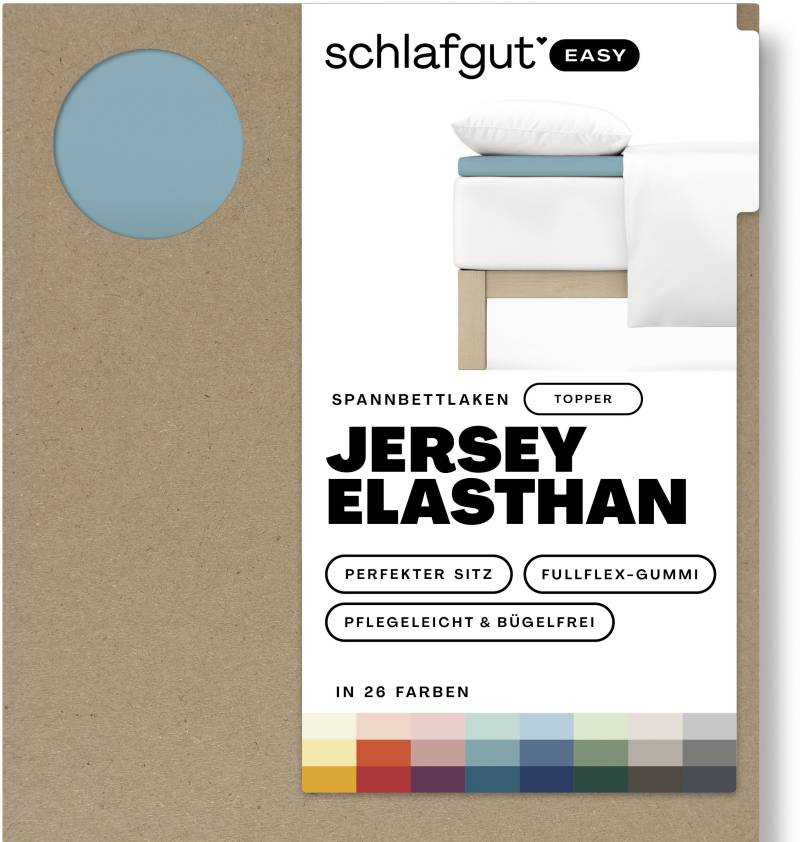 Schlafgut Spannbettlaken »EASY Jersey Elasthan Topper«, MADE IN GREEN by OEKO-TEX® von Schlafgut