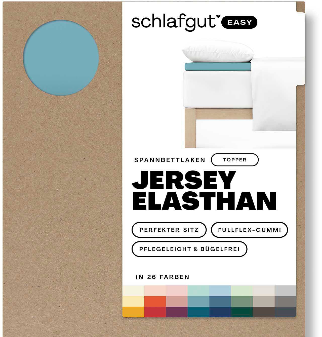 Schlafgut Spannbettlaken »EASY Jersey Elasthan Topper«, MADE IN GREEN by OEKO-TEX® von Schlafgut