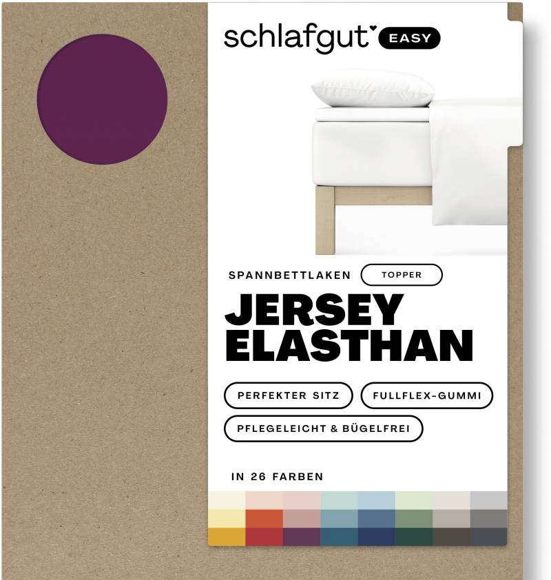 Schlafgut Spannbettlaken »EASY Jersey Elasthan Topper«, MADE IN GREEN by OEKO-TEX® von Schlafgut