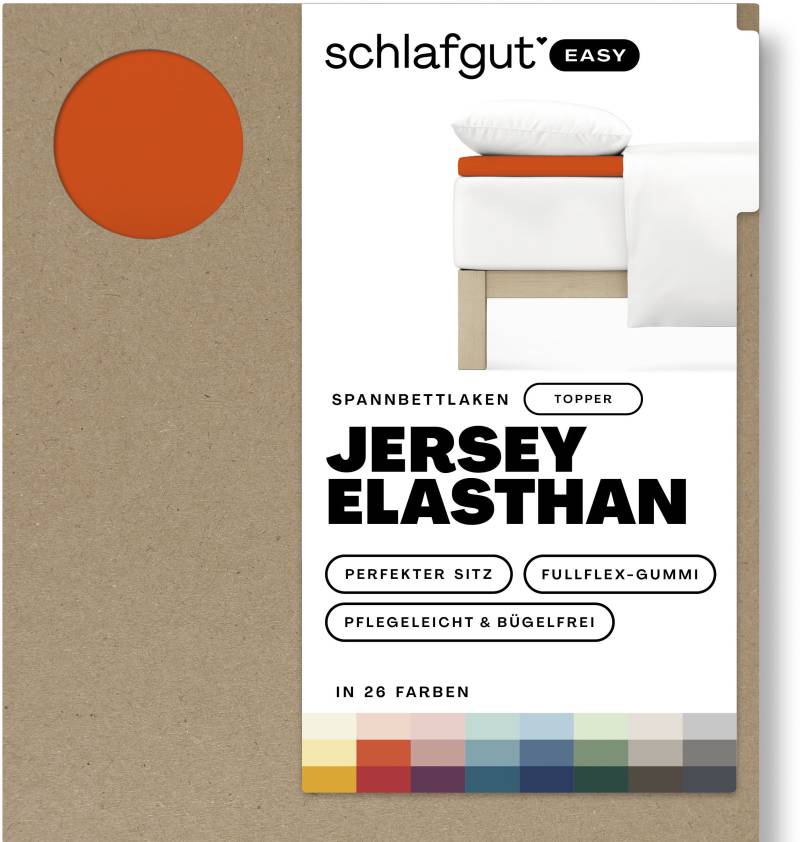 Schlafgut Spannbettlaken »EASY Jersey Elasthan Topper«, MADE IN GREEN by OEKO-TEX® von Schlafgut