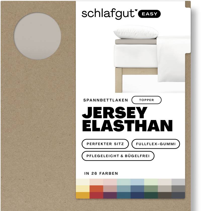 Schlafgut Spannbettlaken »EASY Jersey Elasthan Topper«, MADE IN GREEN by OEKO-TEX® von Schlafgut