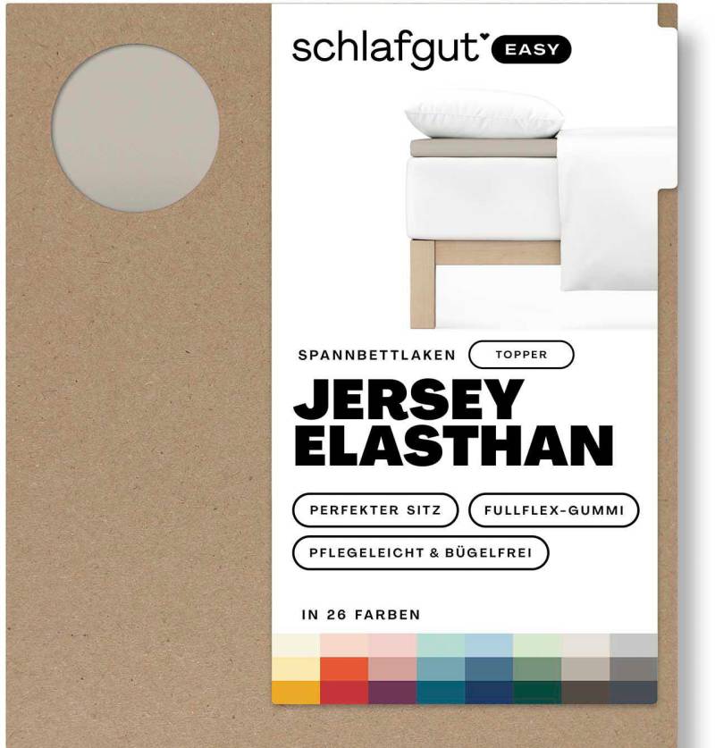 Schlafgut Spannbettlaken »EASY Jersey Elasthan Topper«, MADE IN GREEN by OEKO-TEX® von Schlafgut