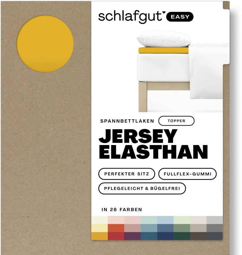 Schlafgut Spannbettlaken »EASY Jersey Elasthan Topper«, MADE IN GREEN by OEKO-TEX® von Schlafgut