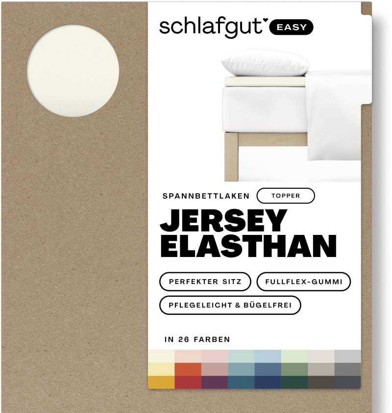 Schlafgut Spannbettlaken »EASY Jersey Elasthan Topper«, MADE IN GREEN by OEKO-TEX® von Schlafgut