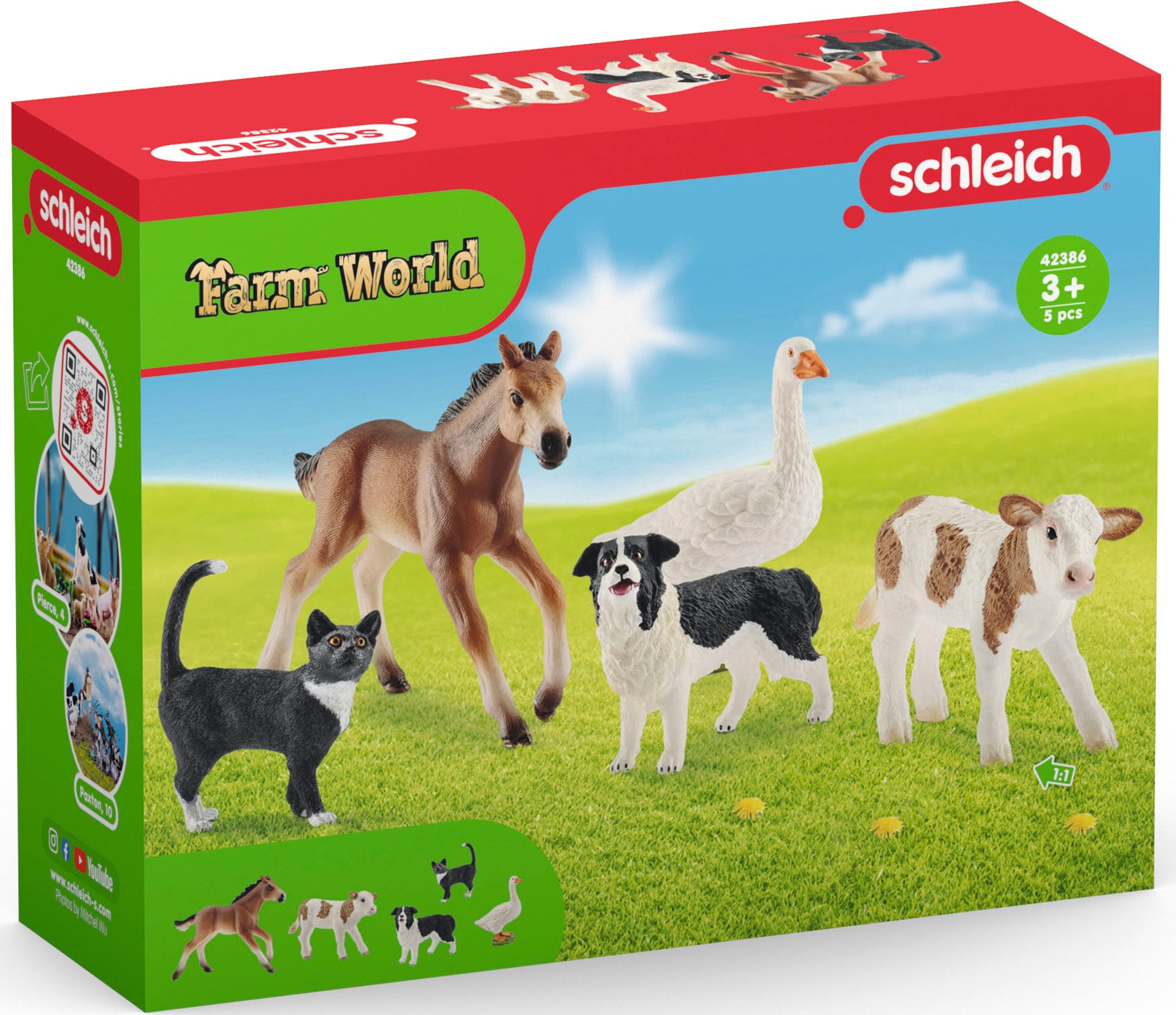 Schleich® Spielfigur »FARM WORLD, Tier-Mix (42386)«, (Set) von Schleich®