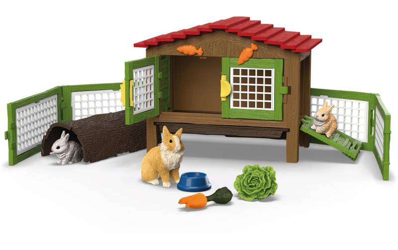 Schleich® Spielfigur »Farm World Kaninchenstall« von Schleich®