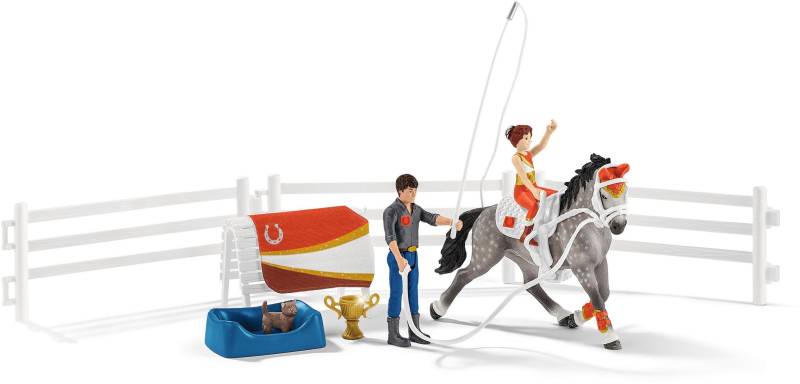 Schleich® Spielfigur »HORSE CLUB, Mias Voltigier-Reitset (42443)«, (Set) von Schleich®