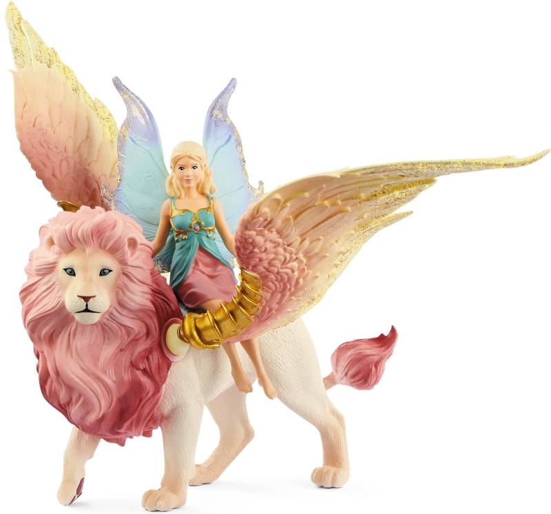 Schleich® Spielfigur »BAYALA®, Elfe auf geflügeltem Löwe (70714)« von Schleich®