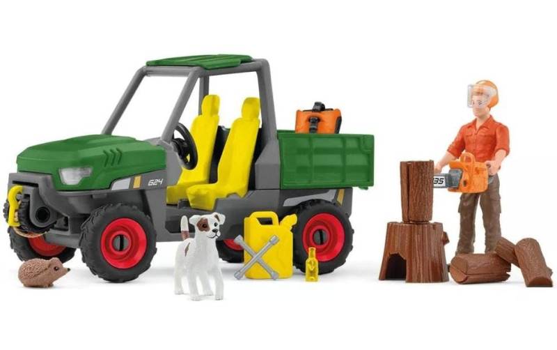 Schleich® Spielwelt »Farm World Waldbauer mit Fahrzeug« von Schleich®