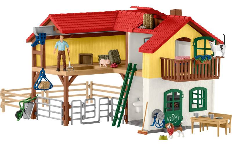 Schleich® Spielwelt »arm World Bauernhaus mit Stall« von Schleich®