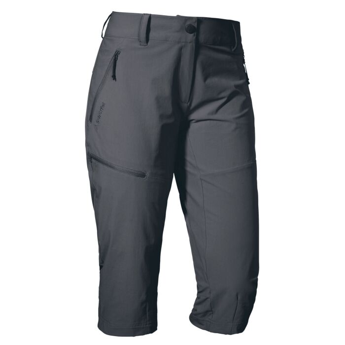 Schöffel 3/4 Damen Outdoorhose Caracas2, anthrazit, 46 von Schöffel