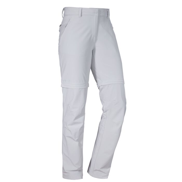 Schöffel Damen Wanderhose Ascona zip off, hellgrau, 34 von Schöffel