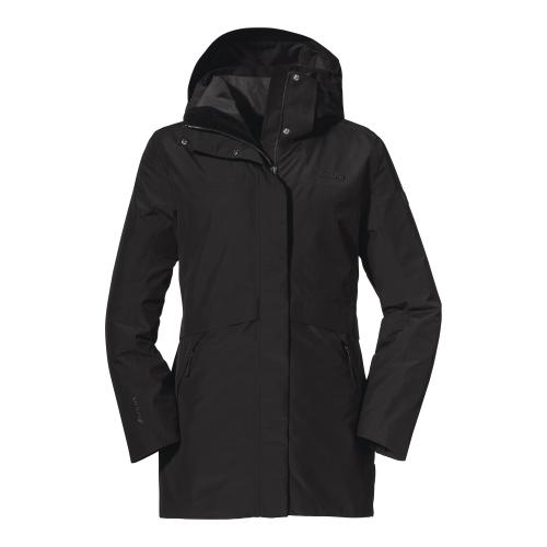 Schöffel Doppeljacke 3in1 Parka Warschau L - schwarz (Grösse: 38) von Schöffel