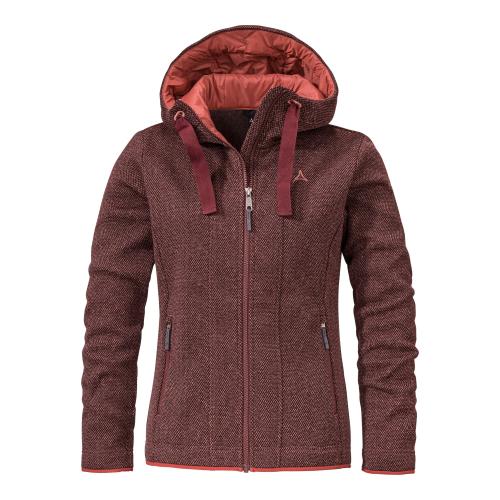 Schöffel Fleece Hoody Aurora L - rot (Grösse: 42) von Schöffel