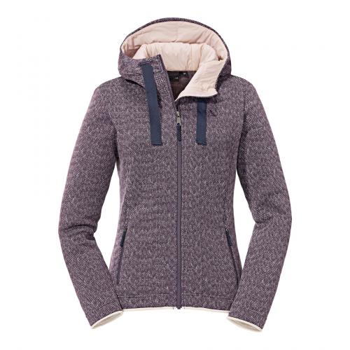 Schöffel Fleecejacke Fleece Hoody Aurora L - lila (Grösse: 40) von Schöffel