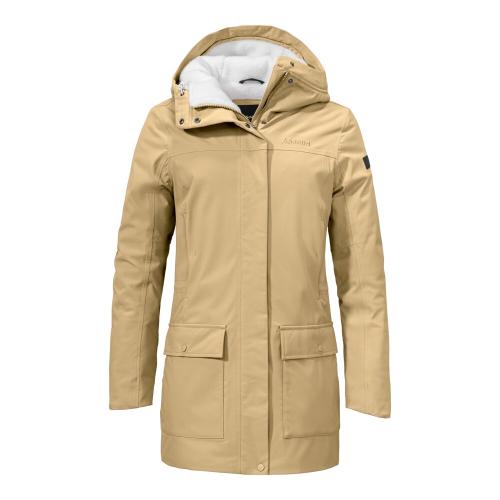 Schöffel Ins. Parka Rotterdam L - beige (Grösse: 34) von Schöffel