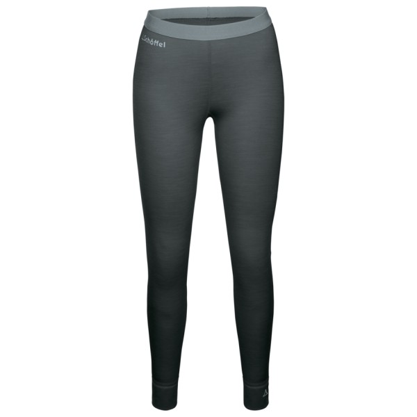 Schöffel - Women's Merino Sport Pants Long - Merinounterwäsche Gr L grau/schwarz von Schöffel