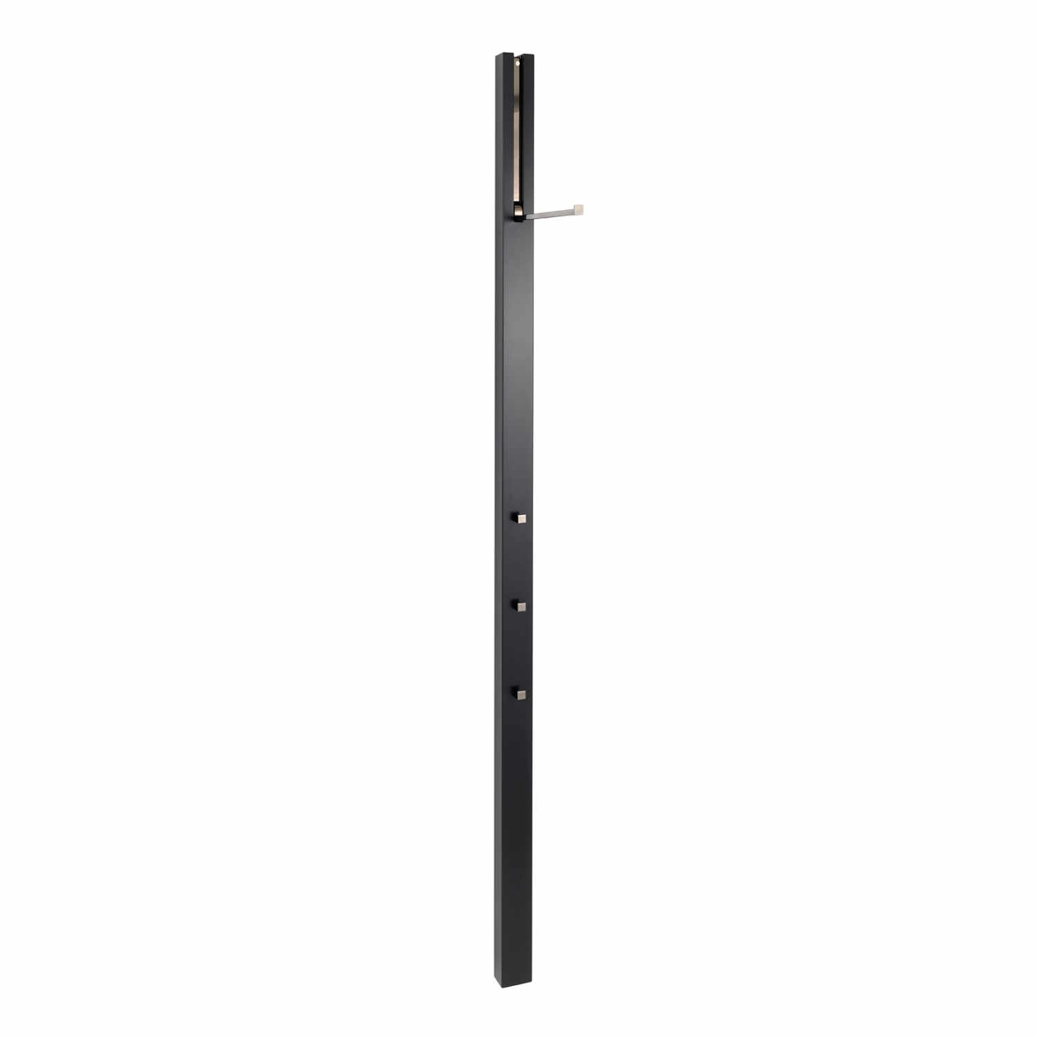 Line Colours Wandgarderobe, Farbe schwarz, Haken chrom matt Line Colours Wandgarderobe, Farbe schwarz, Haken chrom matt von Schönbuch