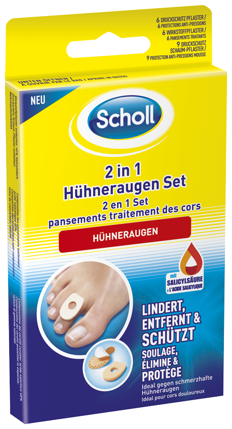 2in1 Hühneraugen Set Damen  ONE SIZE von Scholl