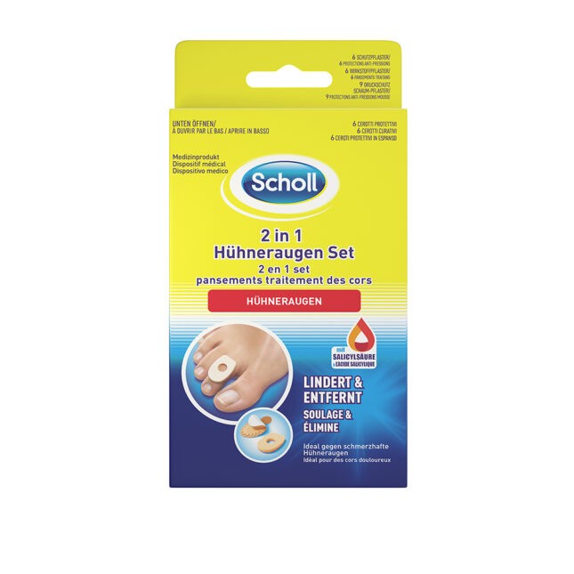 Scholl Aid - 2 In 1 Hühneraugen Set von Scholl