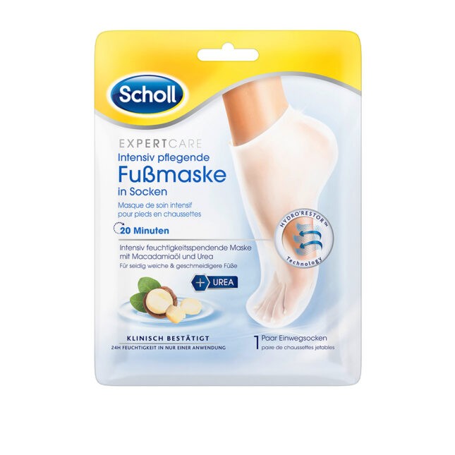 Scholl Care - Intensiv pflegende Fussmaske mit Macadamiaöl von Scholl