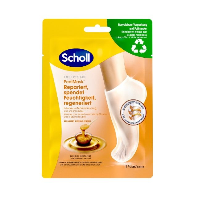 Scholl Care - Intensiv pflegende Fussmaske mit Manuka Honig von Scholl