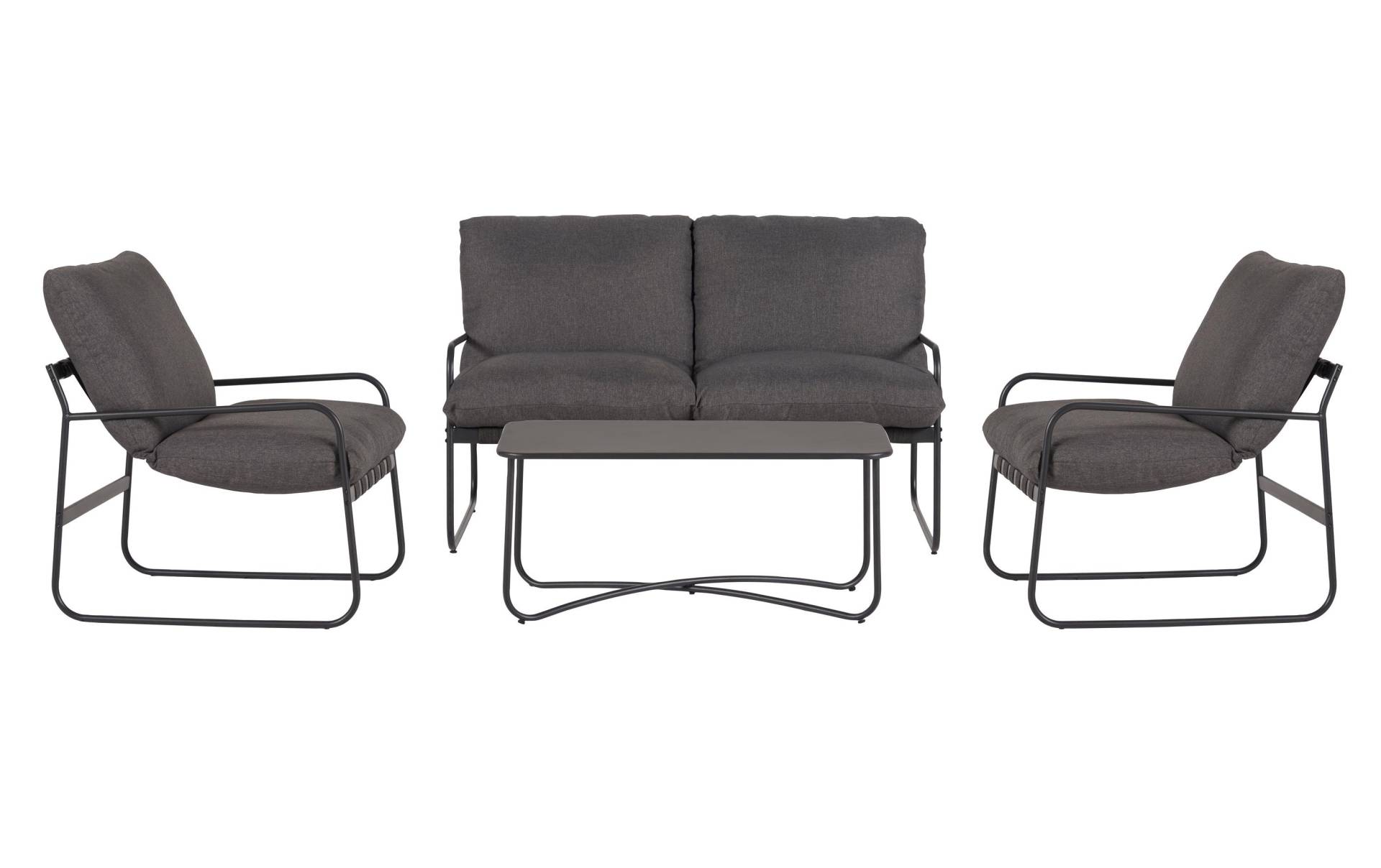 Schou Gartenlounge-Set »Theodor Deluxe, Set 4-teilig, Schwarz/Grau« Schou Gartenlounge-Set »Theodor Deluxe, Set 4-teilig, Schwarz/Grau« von Schou