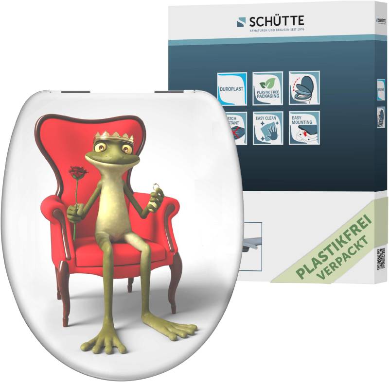 Schütte WC-Sitz »Frog King«, Duroplast, mit Absenkautomatik von Schütte