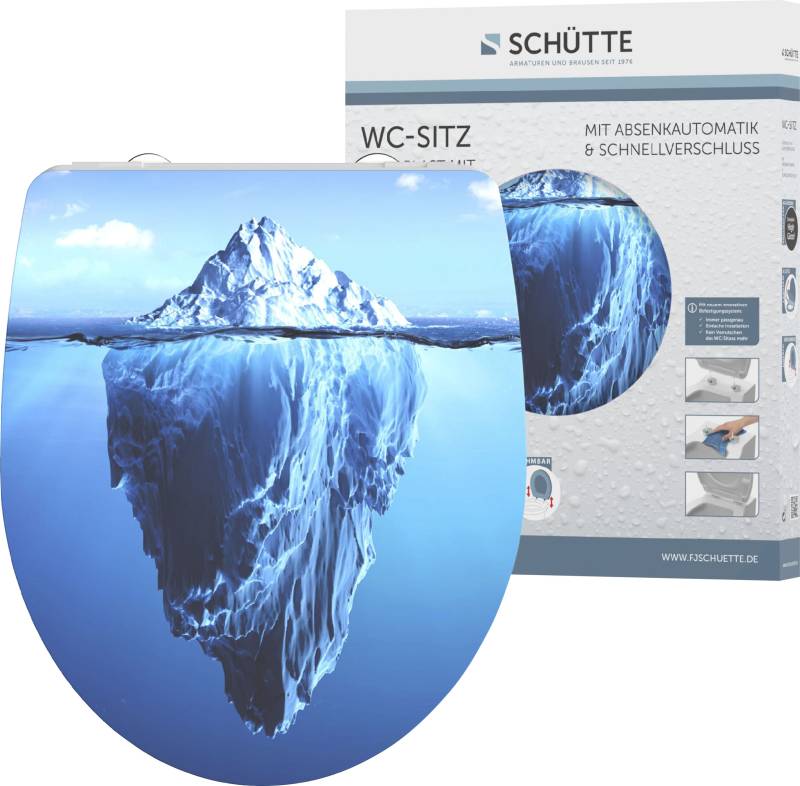 Schütte WC-Sitz »Iceberg«, Duroplast, mit Absenkautomatik und Schnellverschluss, High Gloss von Schütte