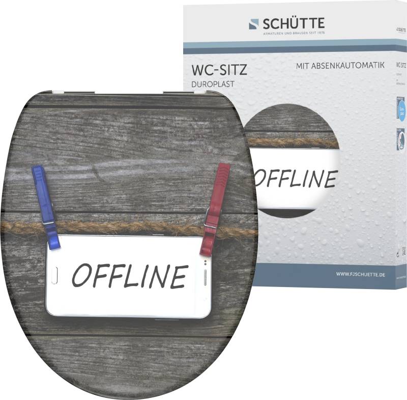 Schütte WC-Sitz »Offline«, Duroplast, mit Absenkautomatik von Schütte