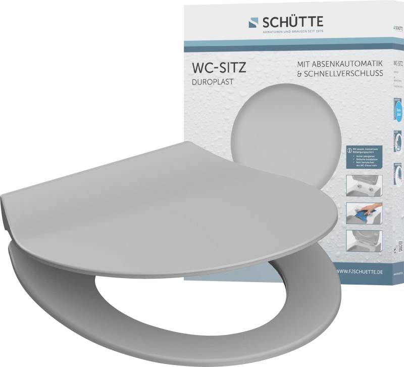 Schütte WC-Sitz »SLIM«, Duroplast, Absenkautomatik, Schnellverschluss, besonders flache Form von Schütte