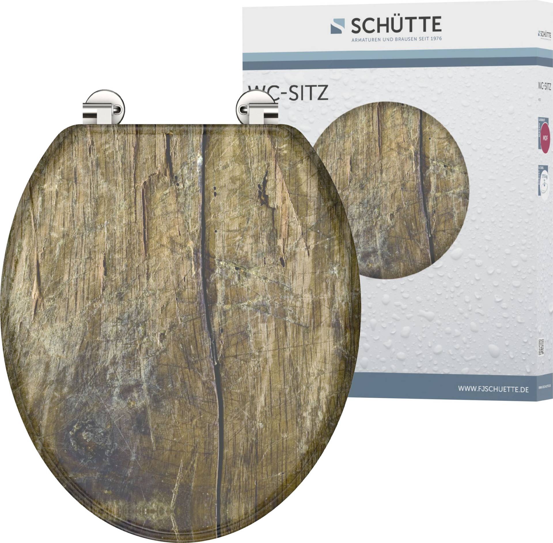 Schütte WC-Sitz »Solid Wood«, MDF-Holzkern von Schütte