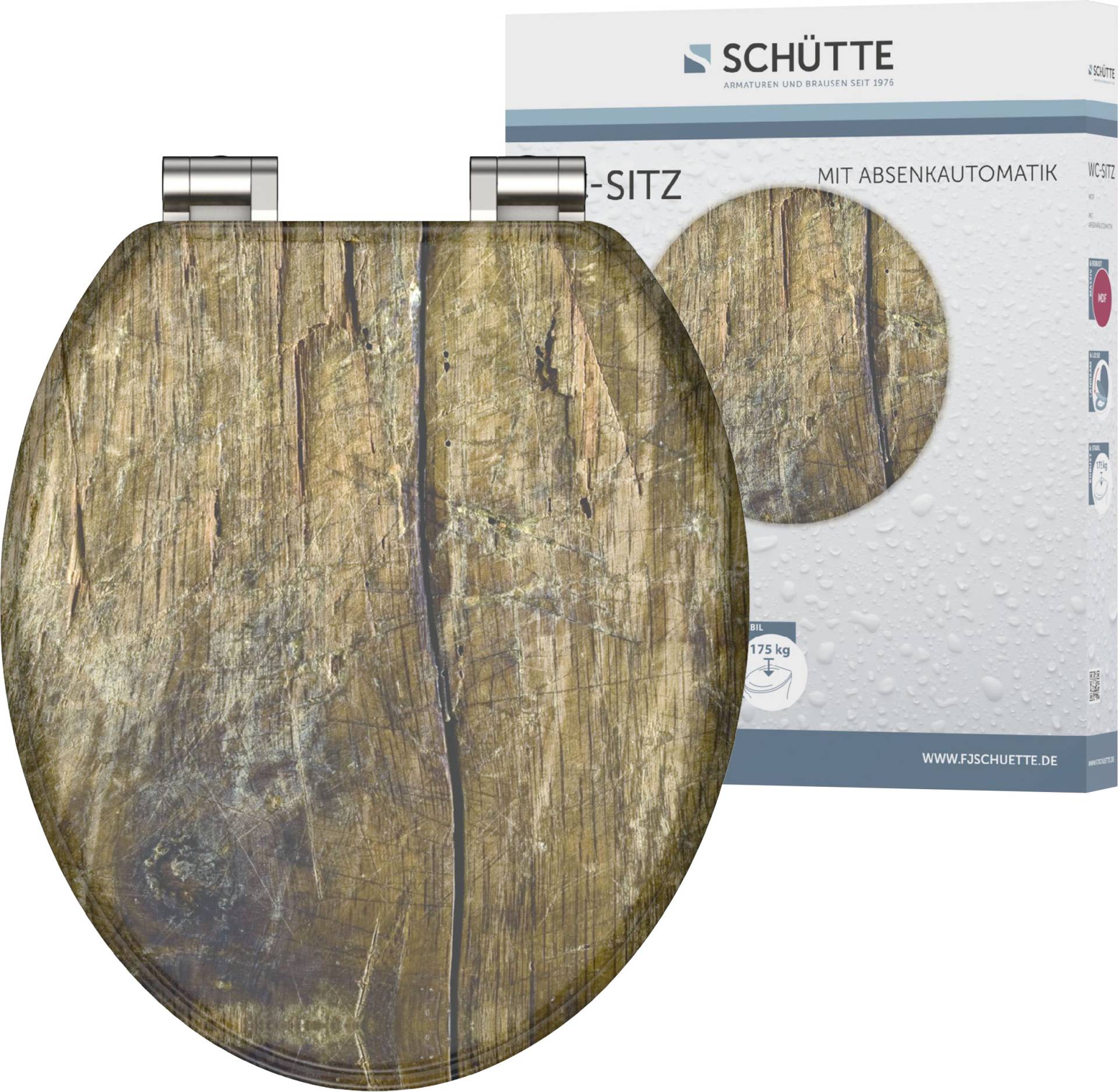 Schütte WC-Sitz »Solid Wood«, mit Absenkautomatik und Holzkern, MDF von Schütte