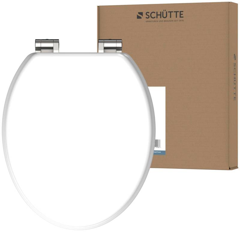 Schütte WC-Sitz »WHITE«, mit Absenkautomatik und Holzkern, max, Belastung der Klobrille 150 kg von Schütte