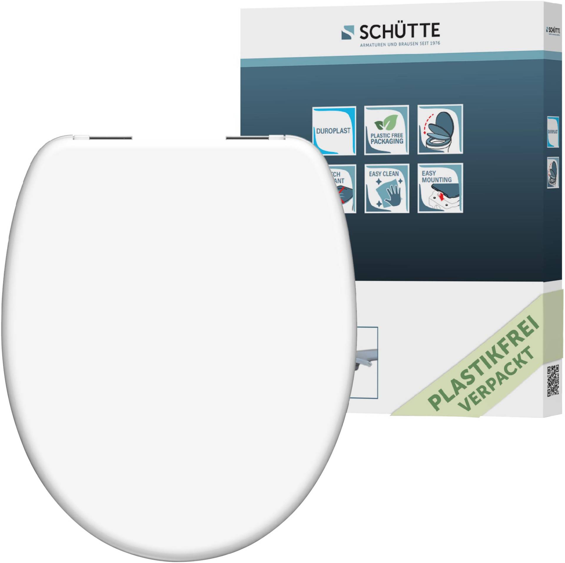 Schütte WC-Sitz »WHITE«, Duroplast, mit Absenkautomatik von Schütte