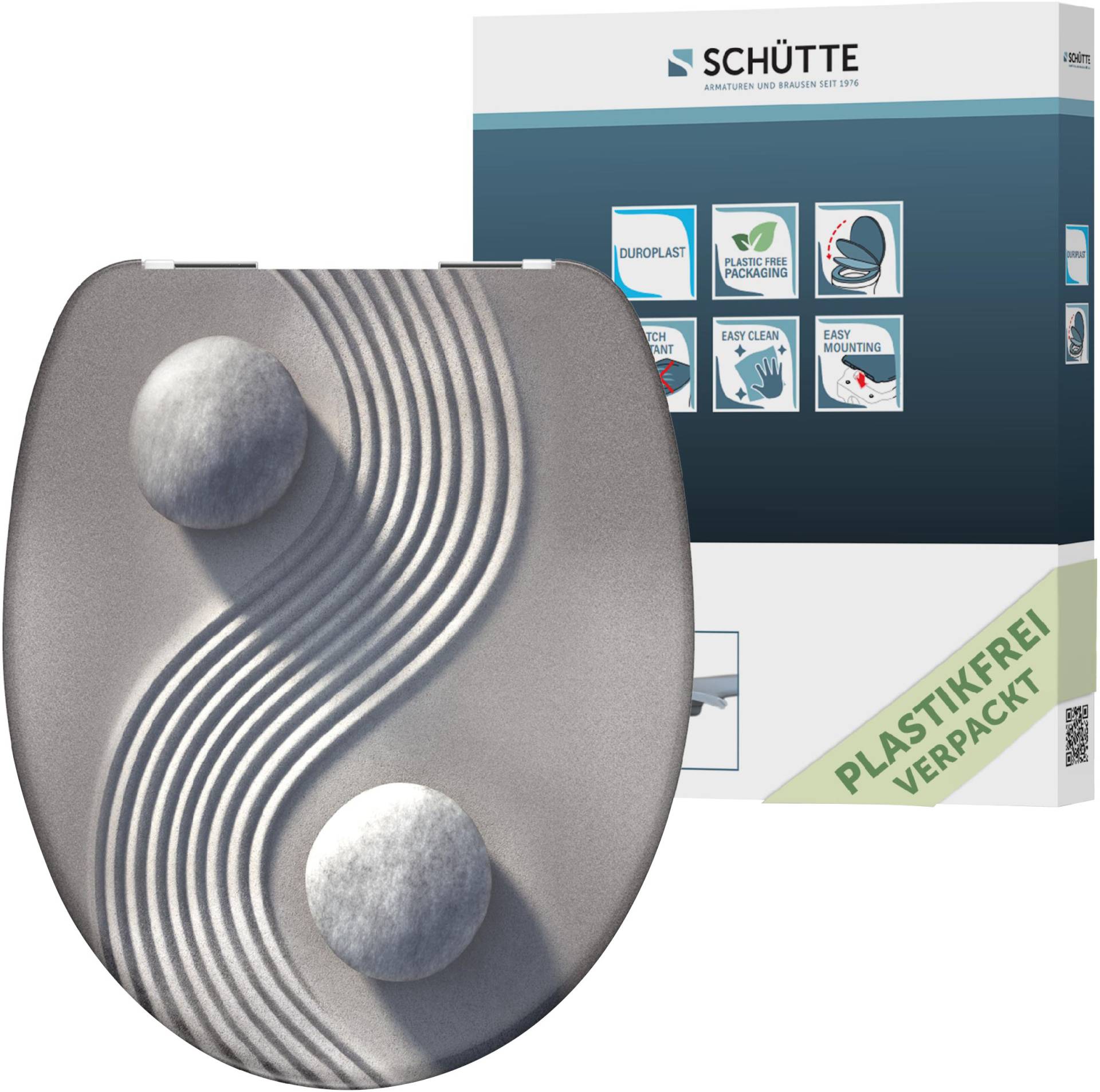 Schütte WC-Sitz »Yin & Yang«, Duroplast, mit Absenkautomatik von Schütte