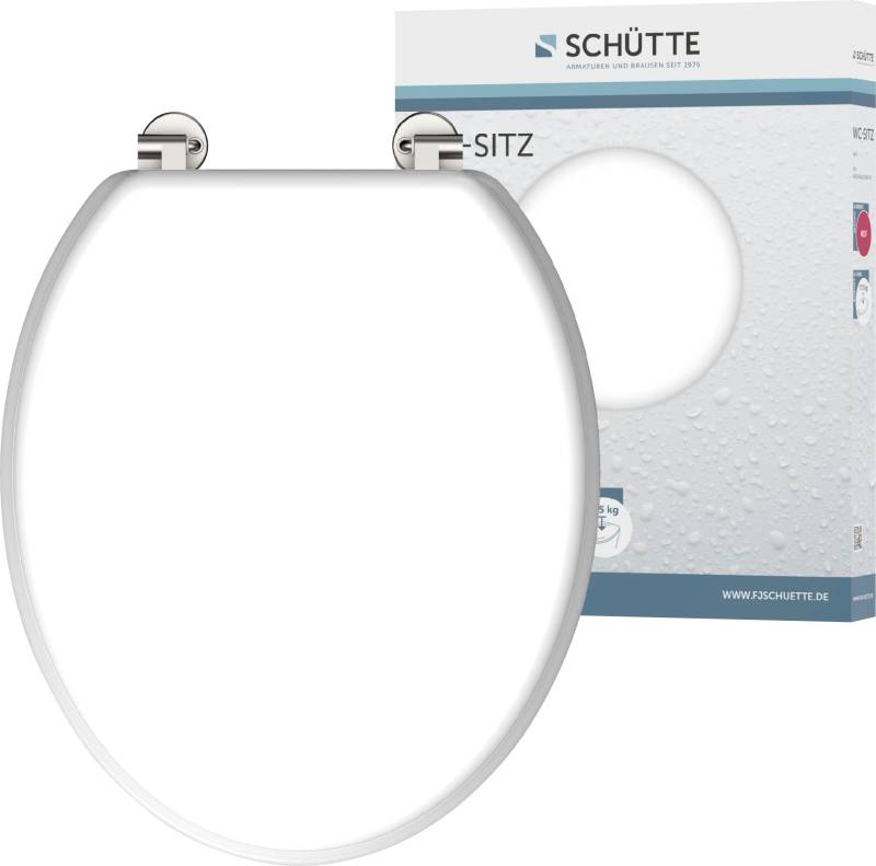 Schütte WC-Sitz, mit Holzkern, maximale Belastung der Klobrille 150 kg von Schütte