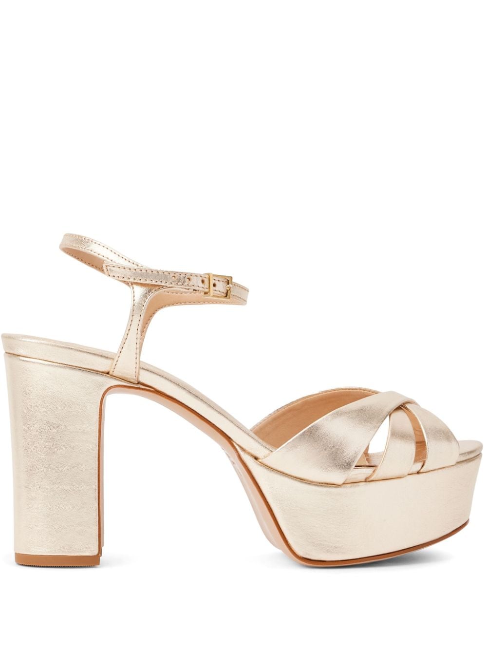 Schutz Carrie 105mm metallic-finish sandals - Gold von Schutz