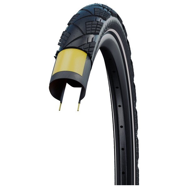 Schwalbe - Marathon Efficiency Evo 28'' (40-622) SR V-Guard - Pneus Gr 28'' x 1,50'' - 40-622 schwarz von Schwalbe