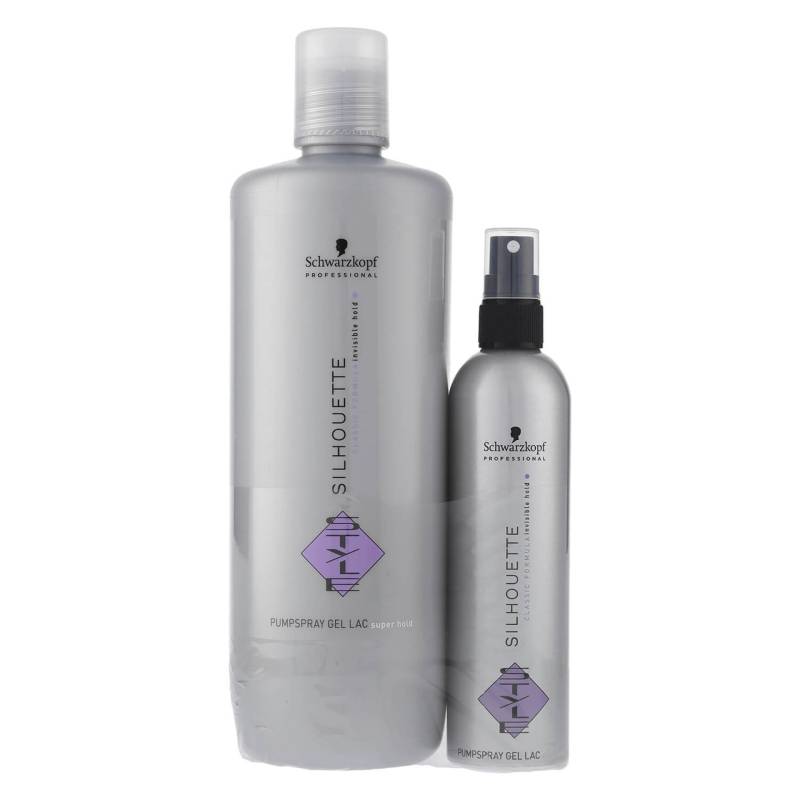 Schwarzkopf Professional Silhouette Style Super Hold Gel Lac Set 1000ml + 200ml von Schwarzkopf Professional