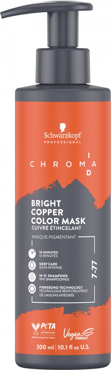 Chroma ID - Bonding Color Mask 7-77 Bright Copper von Schwarzkopf