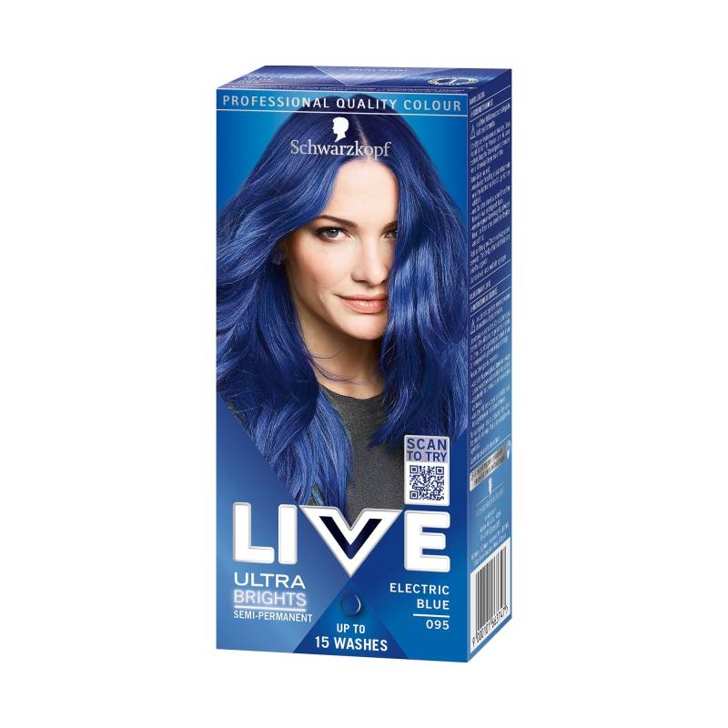 Ultra Brights Semi-permanente Coloration Damen Electric Blue von LIVE