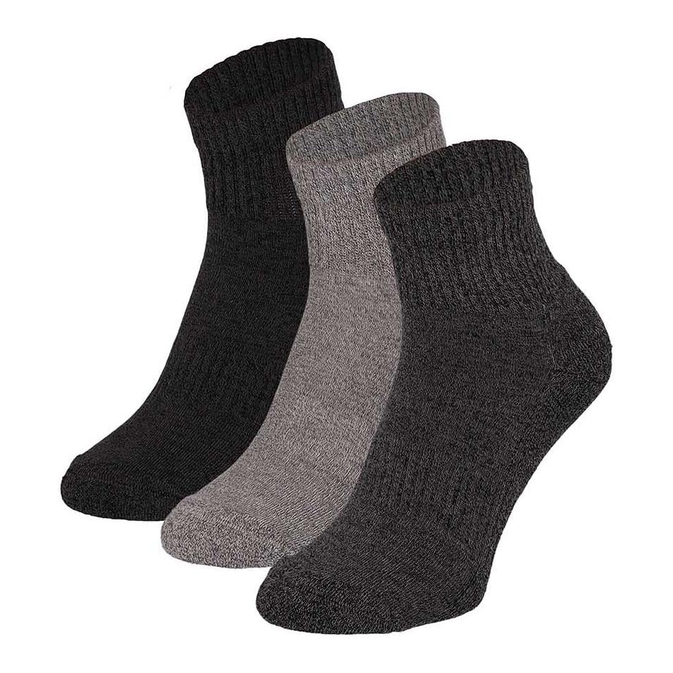 Apollo 3er Set Sportsocken Quarter Grösse Socken: 36-41, Farbe: Grau Multi von Apollo