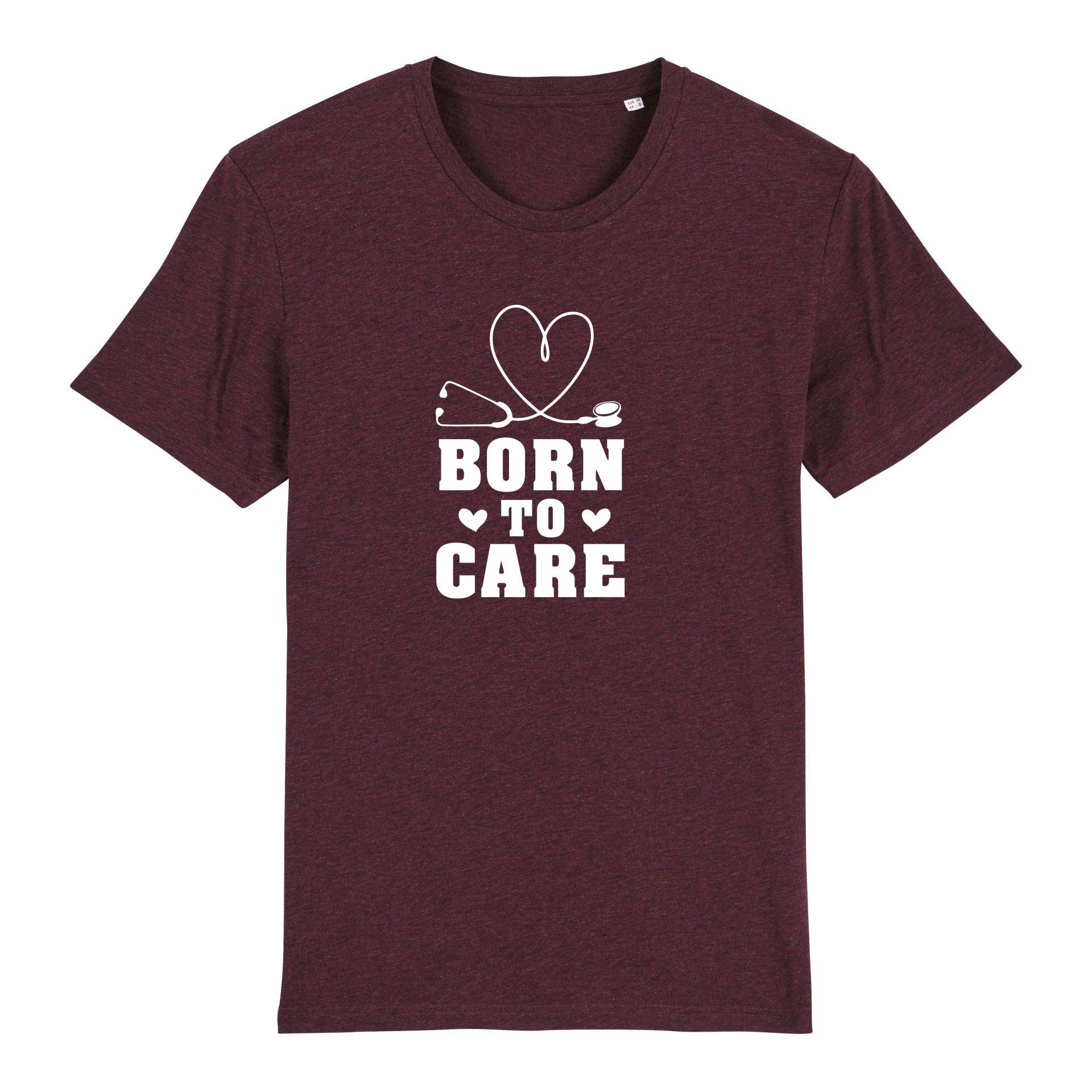 JoyLine Born to Care Bio T-Shirt Unisex Farbe: Heather Grape Red, Grösse: XS JoyLine Born to Care Bio T-Shirt Unisex Farbe: Heather Grape Red, Grösse: XS von JoyLine