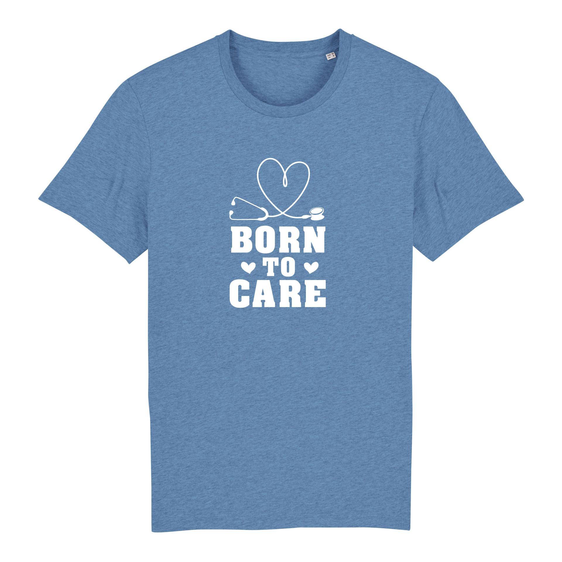 JoyLine Born to Care Bio T-Shirt Unisex Farbe: Mid Heather Blue, Grösse: XS von JoyLine