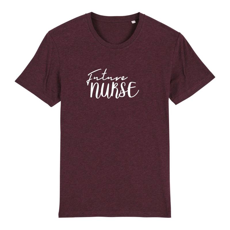 Schwesternuhr Future Nurse Bio T-Shirt Unisex Grösse: XS, Farbe: Heather Grape Red von Schwesternuhr