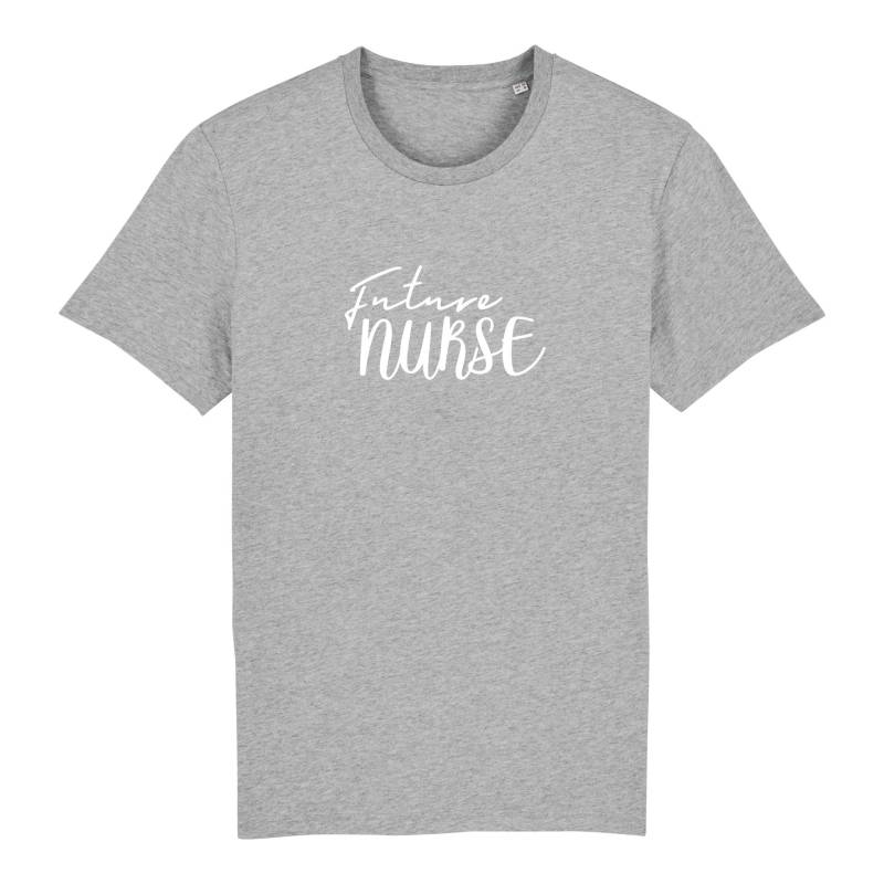 Schwesternuhr Future Nurse Bio T-Shirt Unisex Grösse: S, Farbe: Mid Heather Grey von Schwesternuhr