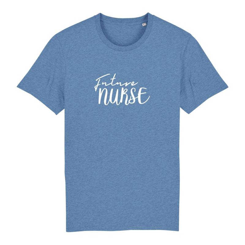 Schwesternuhr Future Nurse Bio T-Shirt Unisex Farbe: Mid Heather Blue, Grösse: 3XL von Schwesternuhr