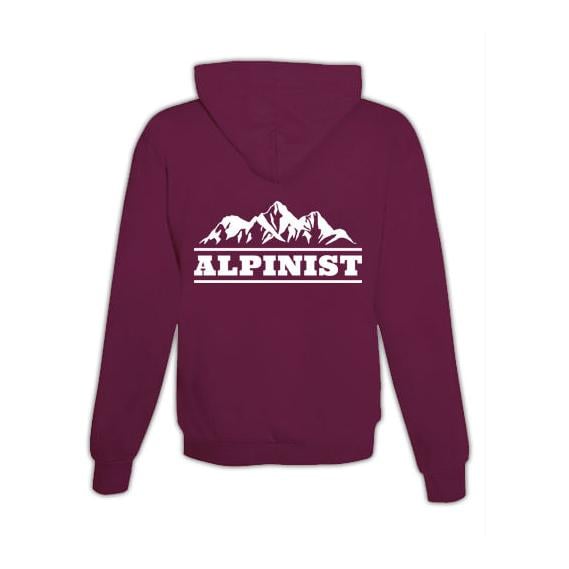 JoyLine Hoodie mit Zipper Alpinist Unisex Farbe: Burgundy, Grösse: L von JoyLine